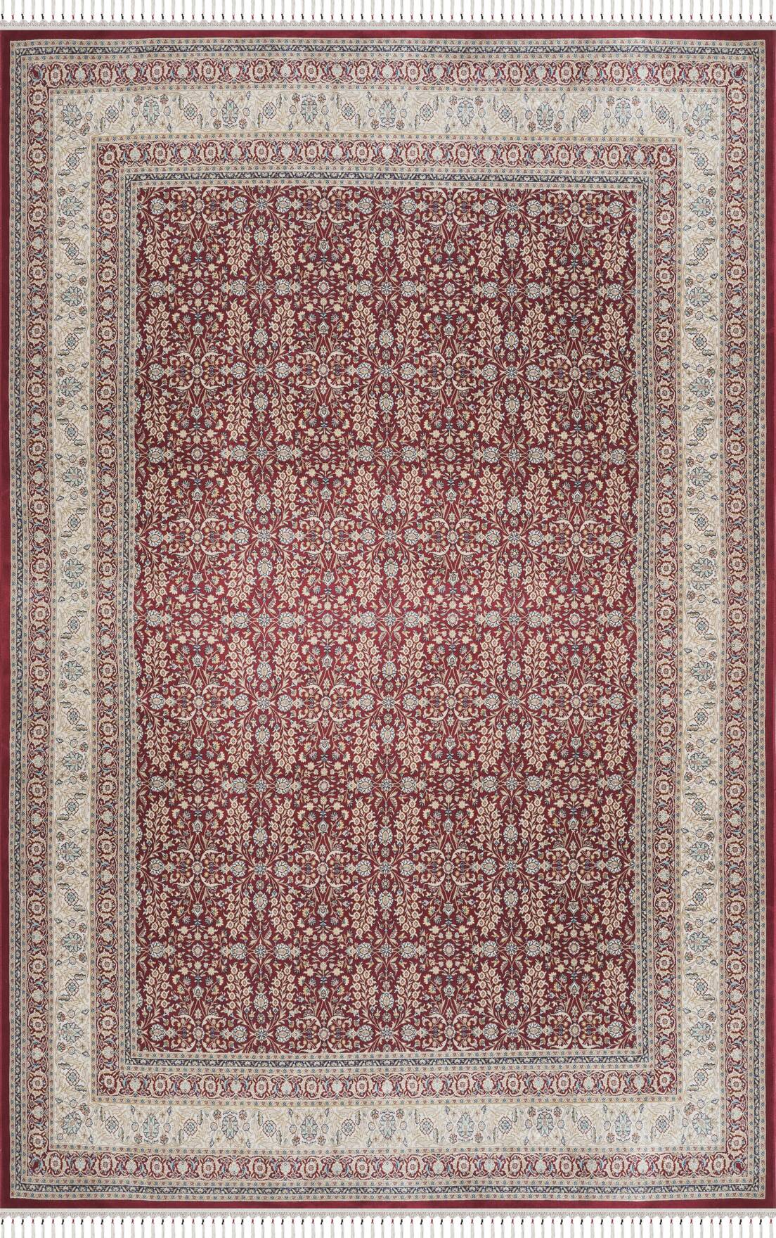 Burj 8771 Bordo - Modal İplikli Özel Tezgah Dokuma Salon Halısı